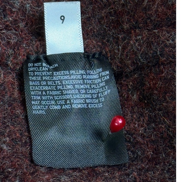 UNIQLO Women's Long Cardigan Sweater Hooded Burgundy Marled Size S - Picture 6 of 7